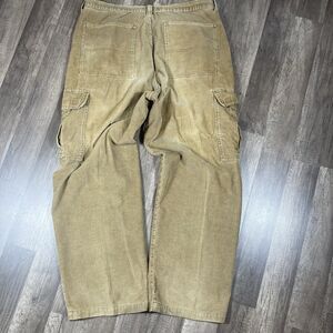 VTG Y2K Corduroy Cargo Pants Mens 38x31 Brown Faded Glory Skate Surf Grunge